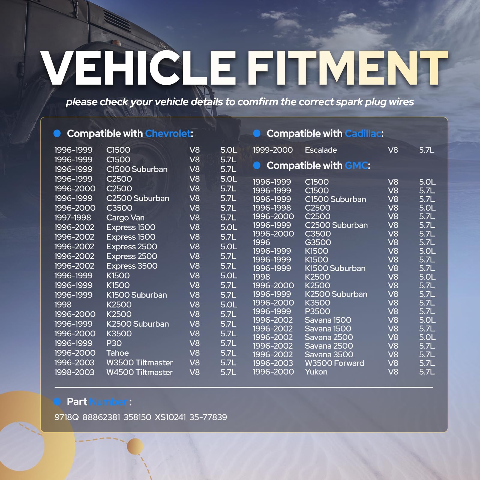 ENA product label and part number tag ensuring correct replacement selection