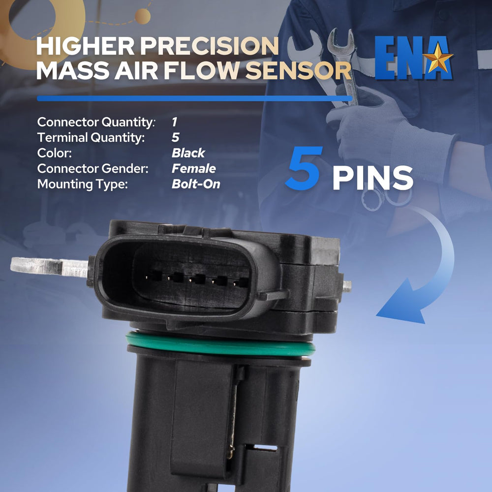 ENA MAF sensor installed in Subaru engine bay demonstrating restored fit and routing