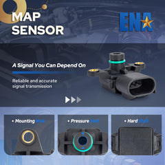 ENA MAP sensor installed in engine bay demonstrating straightforward swap