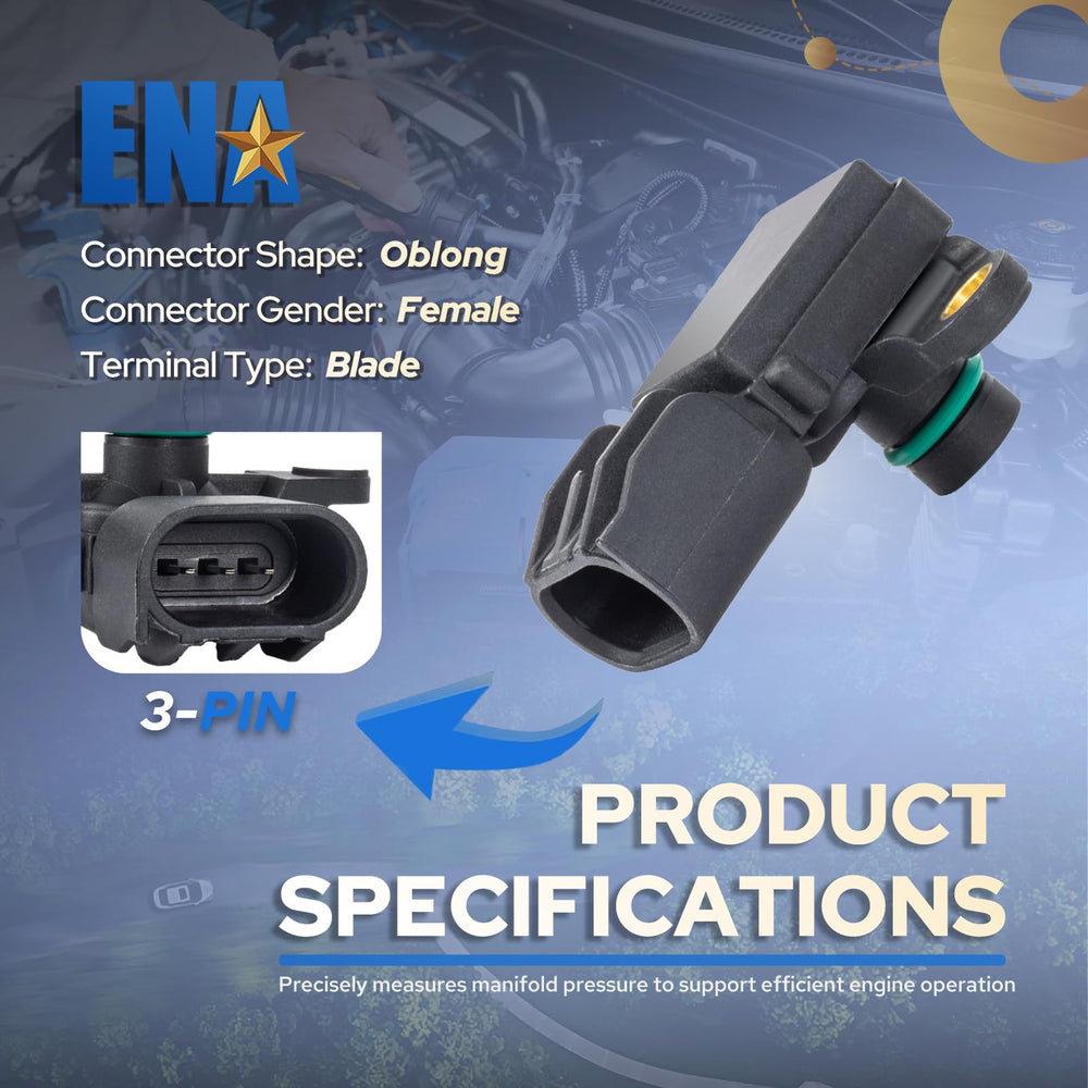 ENA MAP sensor next to ruler showing size for proper fit verification