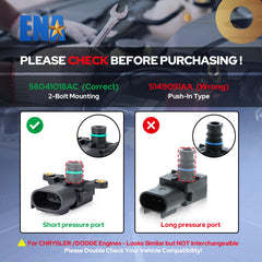 ENA MAP sensor connector detail highlighting plug compatibility benefit