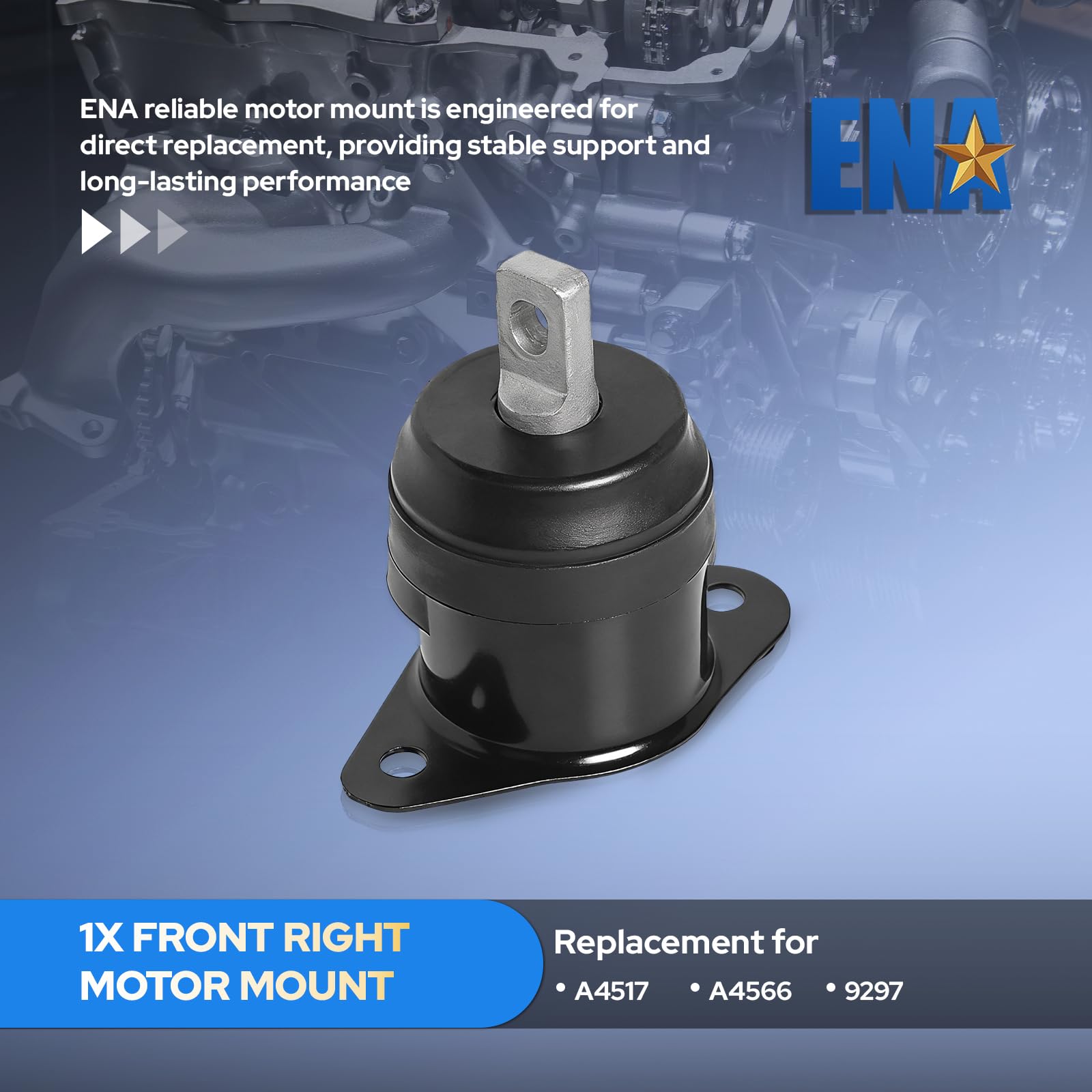 ENA full set of six mounts arranged to display included components