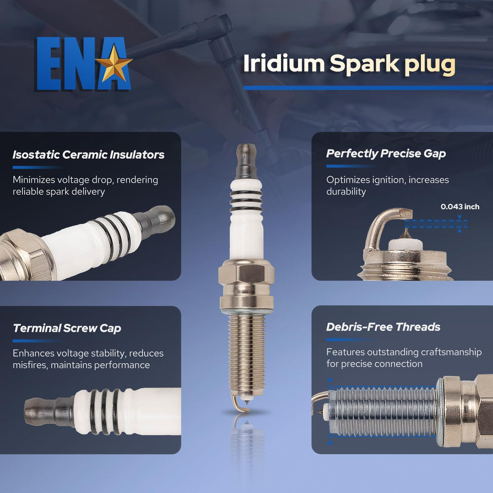 ENA spark plug thread and seat detail for proper combustion sealing