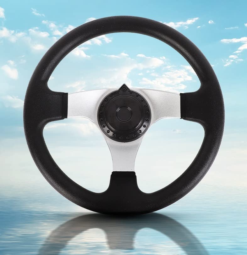 Enajucy steering wheel installed on a go-kart demonstrating ergonomic benefit