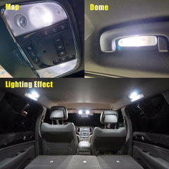 Installed ENDPAGE LEDs lighting map and dome area for brighter cabin visibility