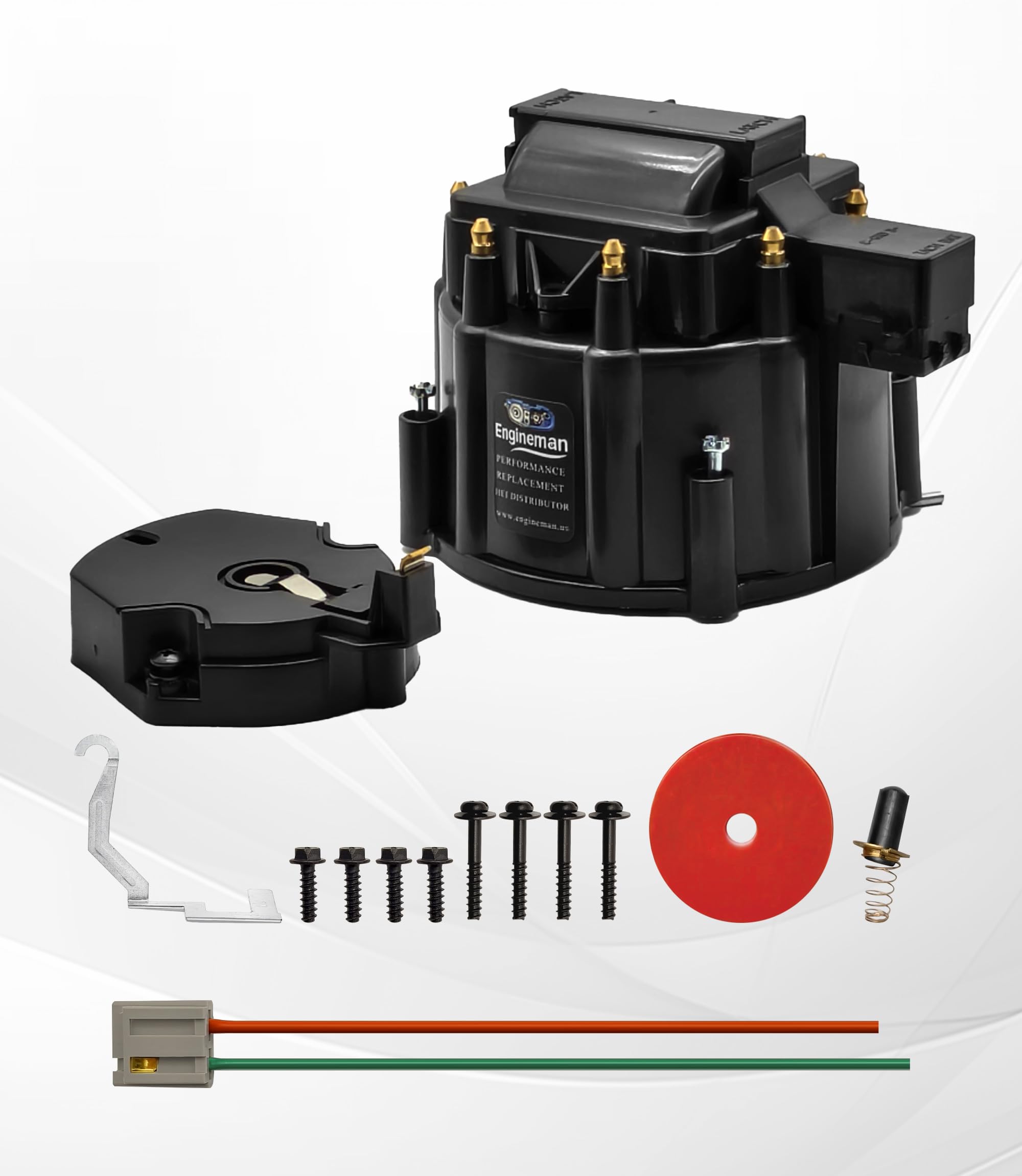 ENGINEMAN kit beside ruler showing compact size and easy fitment