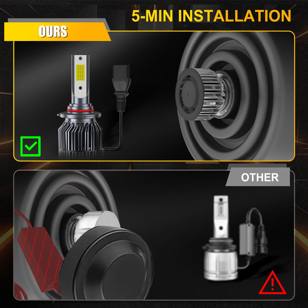 ENJOYAKOM installed in GMC Sierra fog light showing clearer road edges