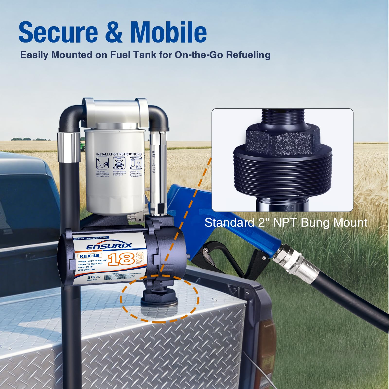 Ensurix next to common tools showing compact size and easy transport