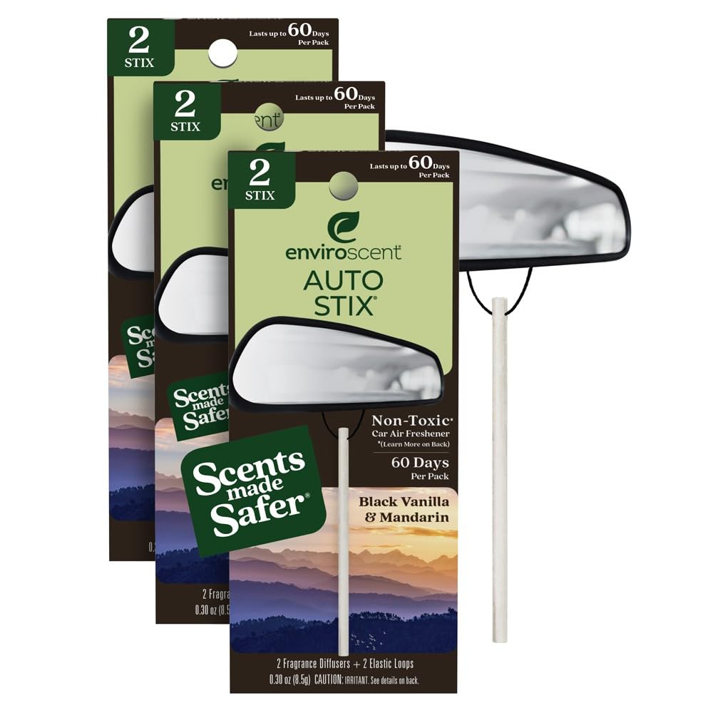 Enviroscent front packaging showing three-pack and scent name, promotes safer ingredients