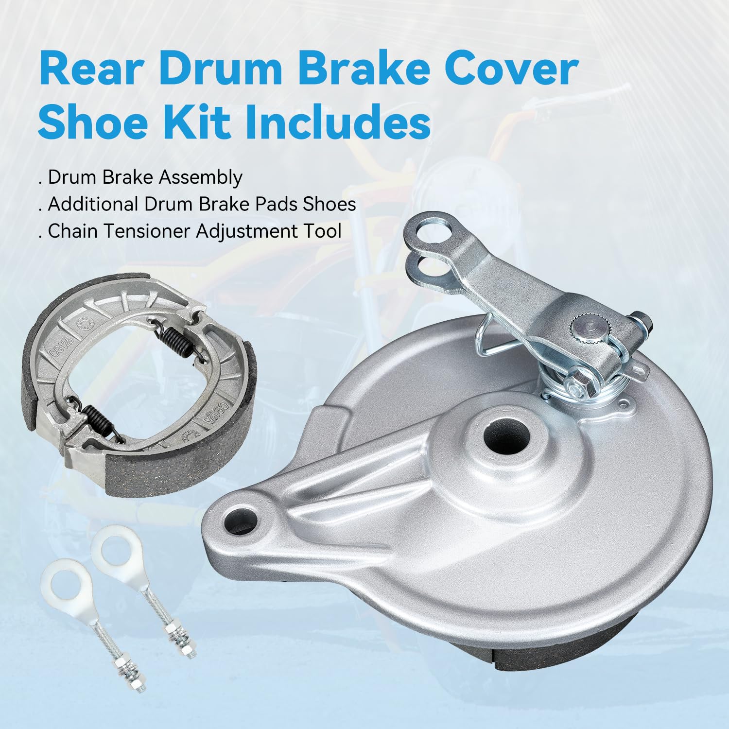 EOPOAYI textured brake assembly with visible fastener holes for secure fit