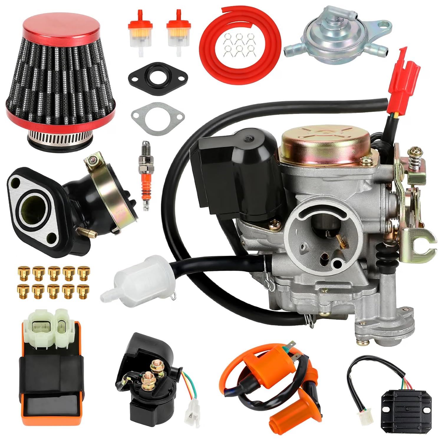EOPOAYI carburetor front view showing fitment advantage