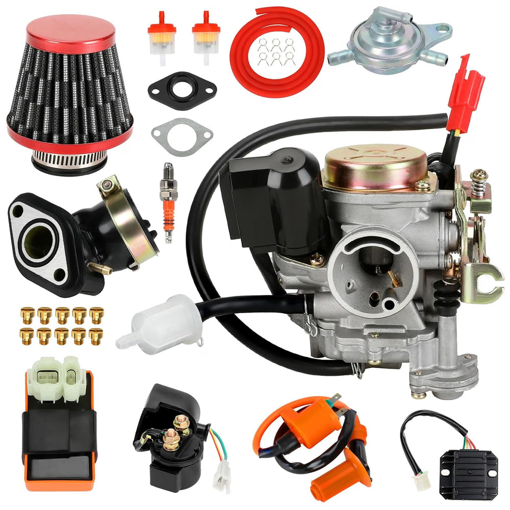 EOPOAYI carburetor front view showing fitment advantage
