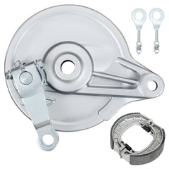 EOPOAYI front view of rear brake drum assembly showing fit and finish