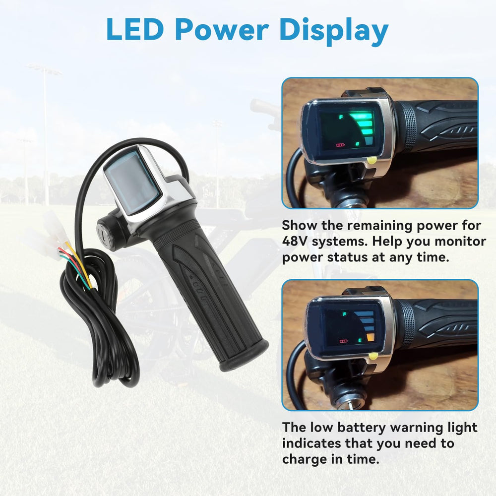 EOPOAYI handlebar locked with key demonstrating basic theft deterrent