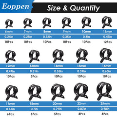 Eoppen clamp close-up showing smooth inner ring to protect hoses from damage