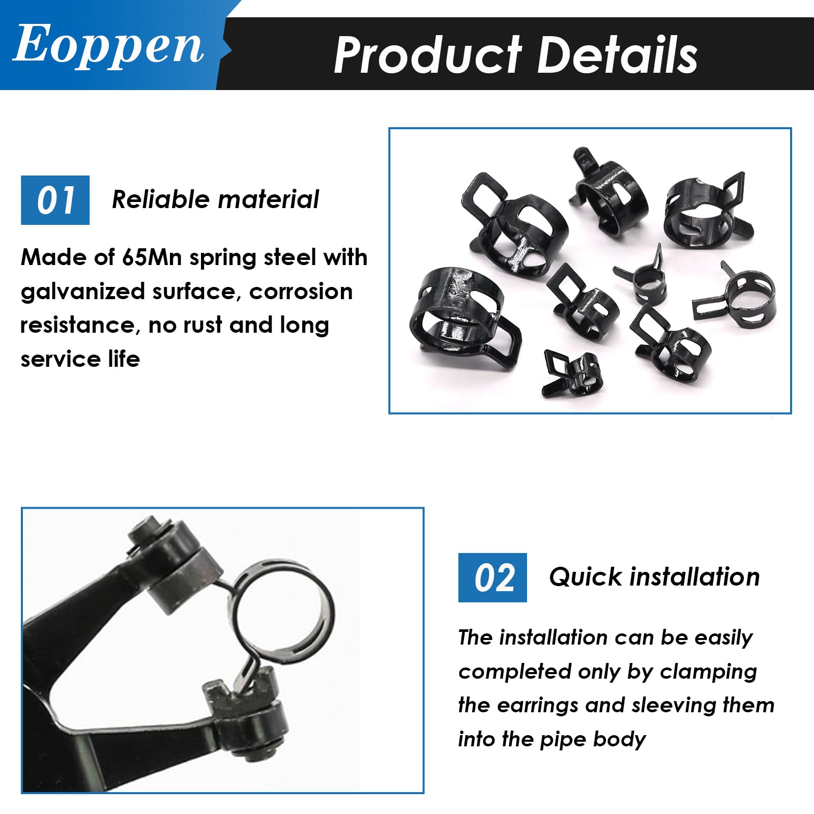 Eoppen labeled storage box with 16 sizes organized for quick selection