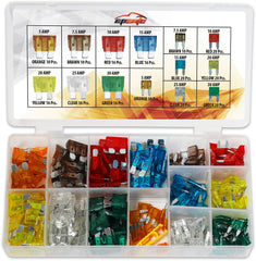 EPAuto front view of labeled fuse case showing organized compartments and ready spares