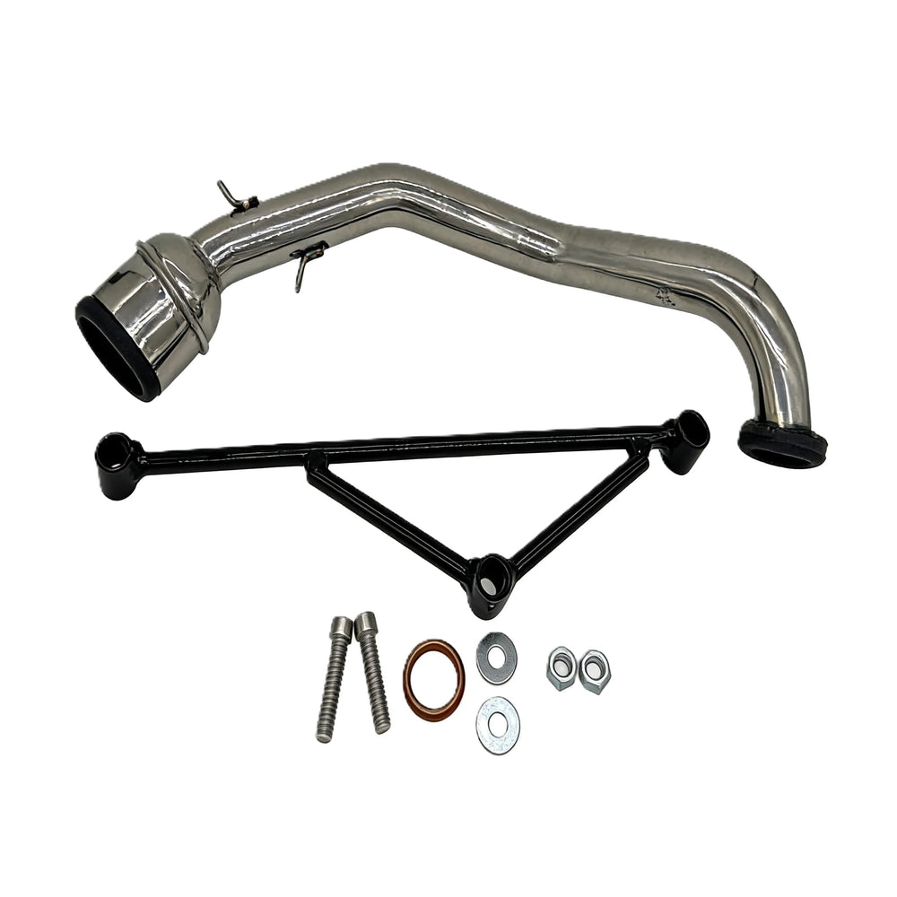 EPJHKBE included bolts, washers and copper gasket laid out, simplifies replacement