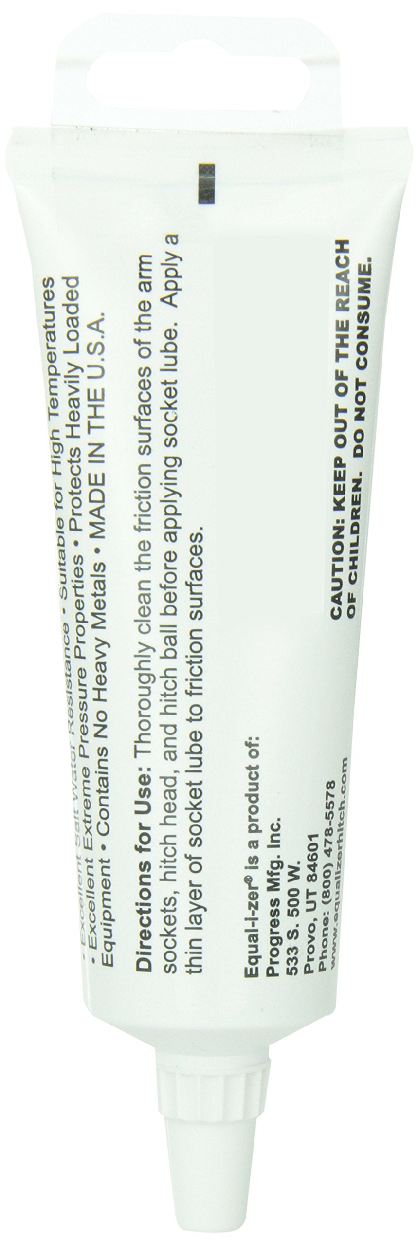 EQUALIZER lubricant applied to trailer coupler reducing friction for smoother operation