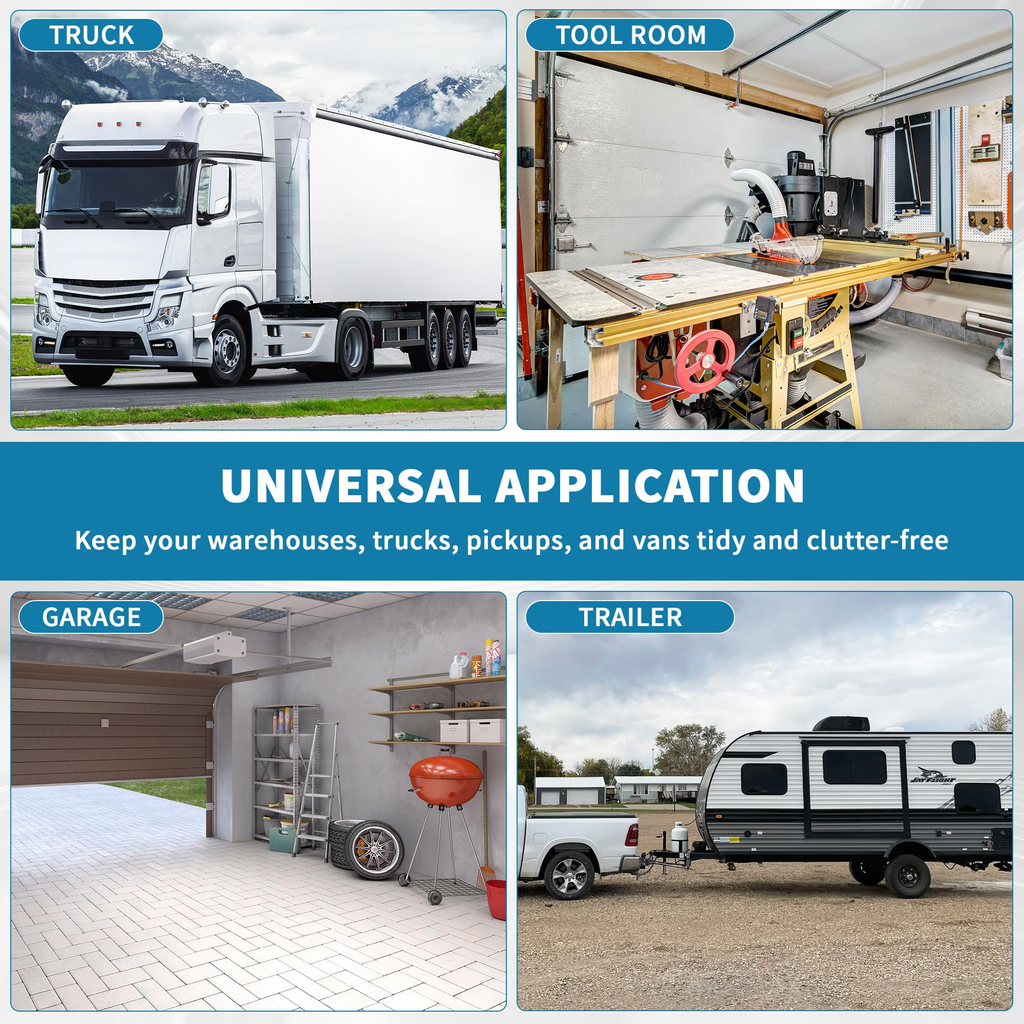 ERFEI bin filled with tools showing strong 100 lb load capacity benefit