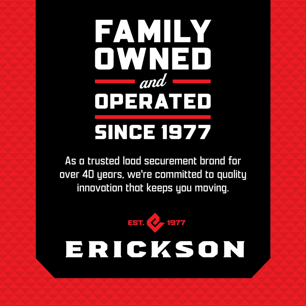 Erickson ratchet head closeup highlighting durable tensioning benefit