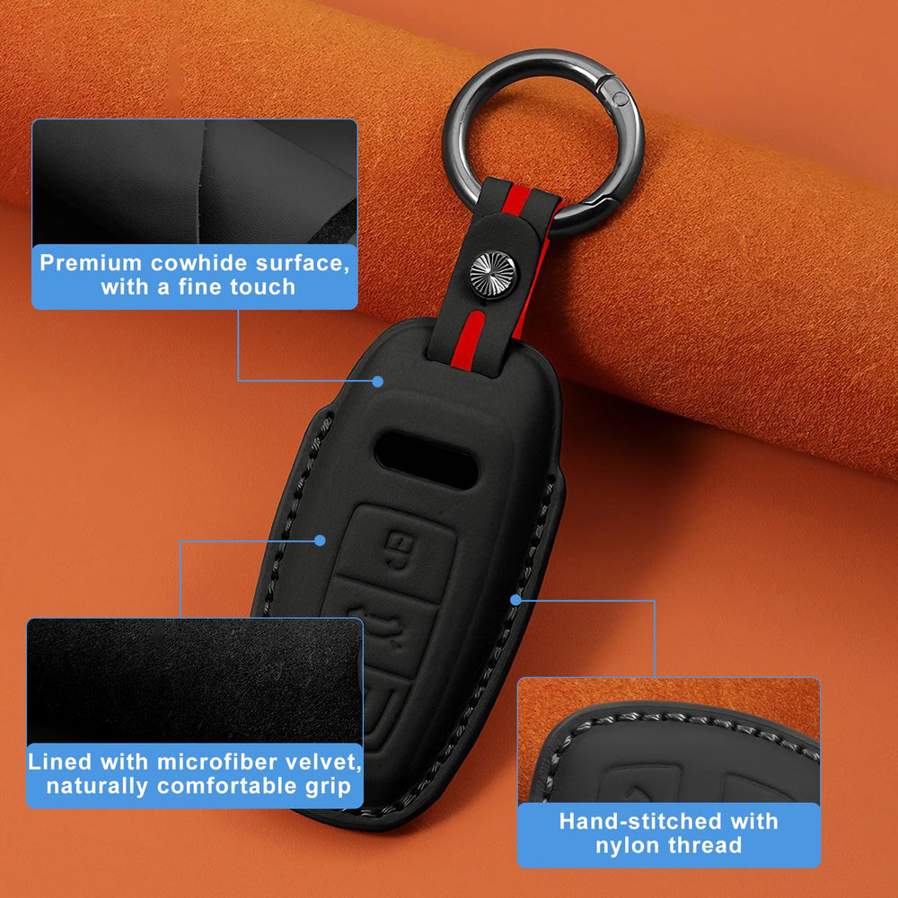 Erivis cover installed on Audi smart key maintaining full button responsiveness