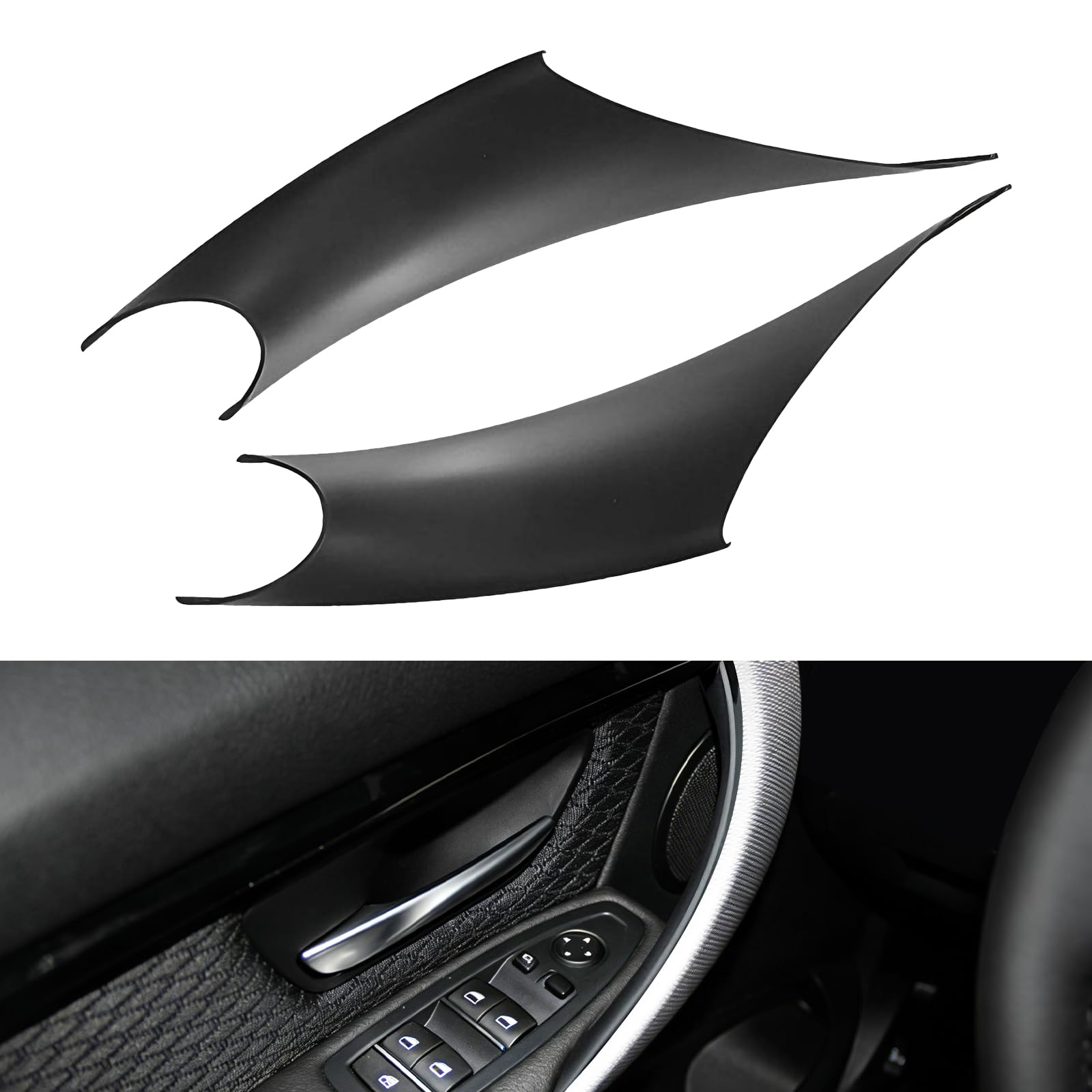 Erivis front view of door handle covers showing clean finish and protection