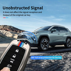 Erivis installed on Toyota smart key maintaining button access and signal
