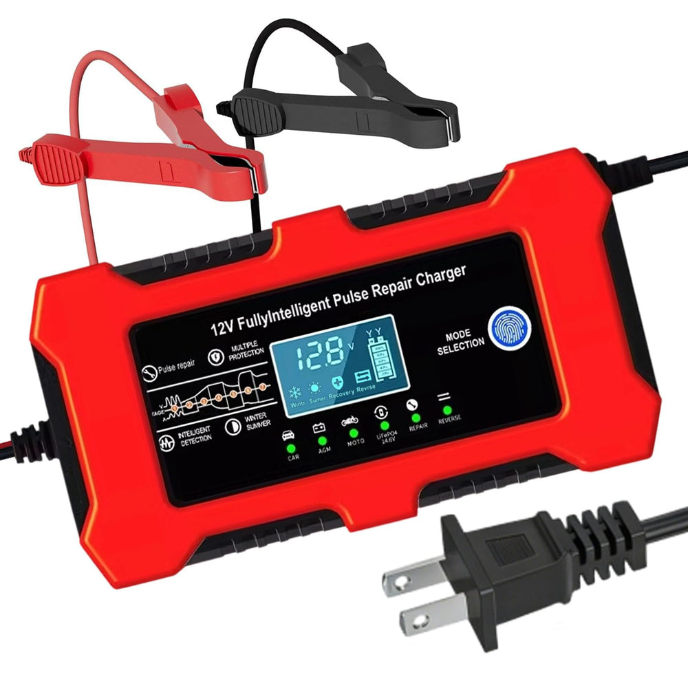 ERKUOMR front panel display showing voltage and temperature for quick monitoring