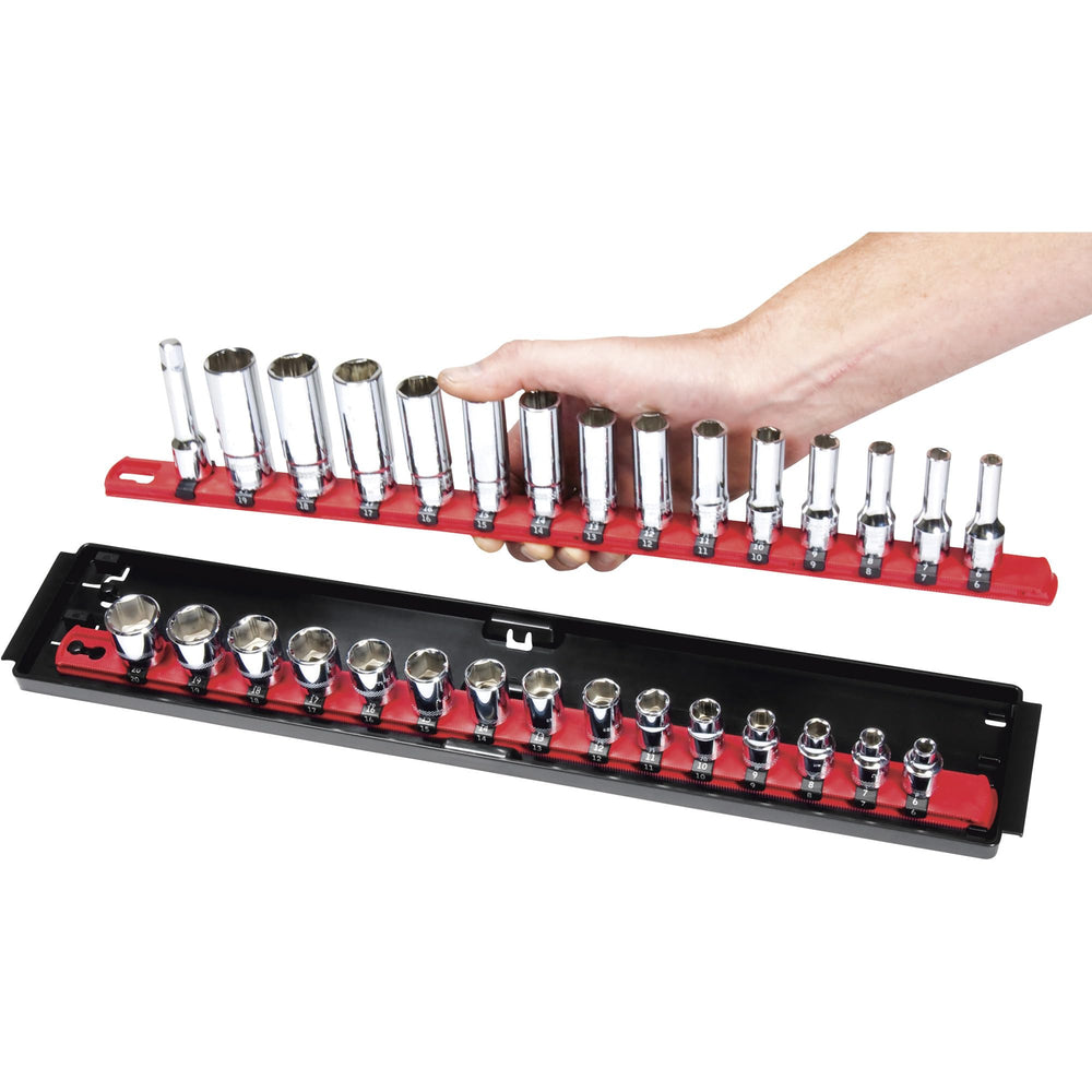 Ernst 8453 side profile with ruler showing compact dimensions for storage