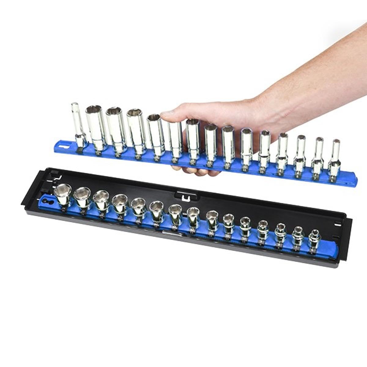 Ernst Manufacturing Socket Boss tray in a toolbox drawer demonstrating easy grab-and-go benefit