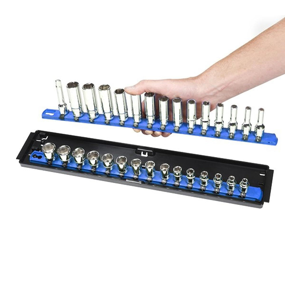 Ernst Manufacturing Socket Boss tray in a toolbox drawer demonstrating easy grab-and-go benefit