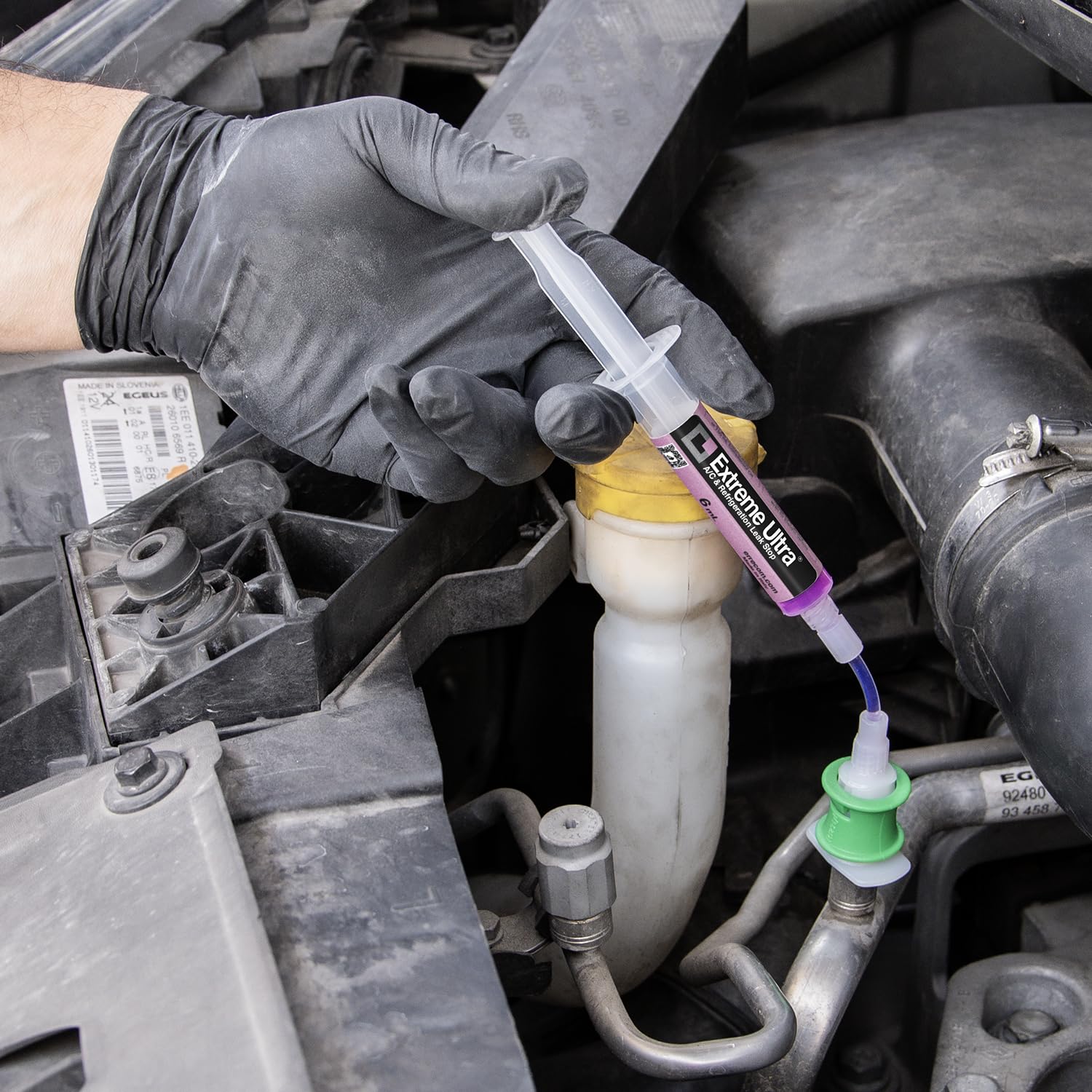 Errecom nozzle close-up showing precise delivery and reduced waste benefit