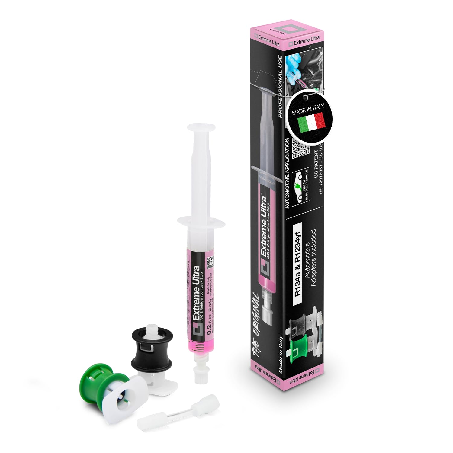 Errecom Extreme Ultra front package showing cartridge and adapters benefit quick setup