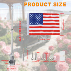Espear double-sided 6x10" USA flag fully displayed benefit: high visibility