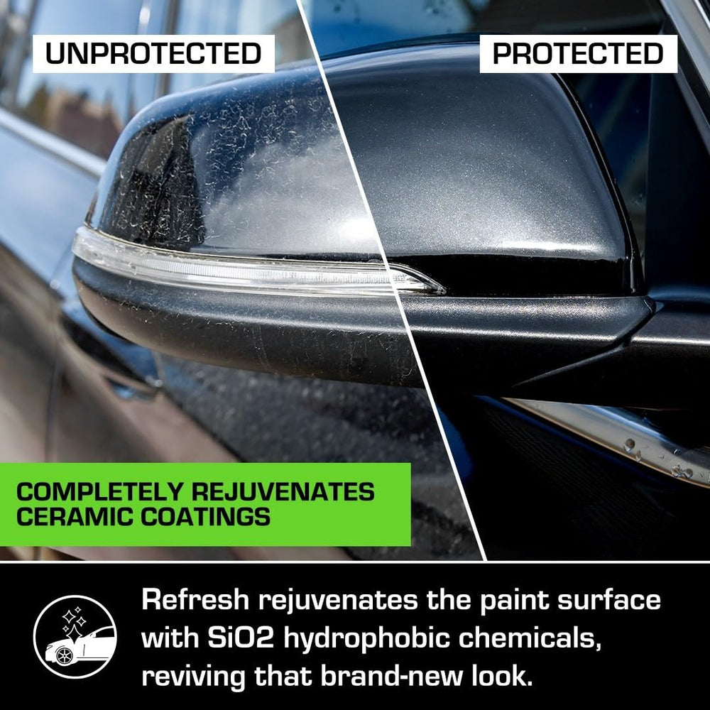 Ethos Handcrafted Car Care applied to plastic trim to reduce fading and add shine
