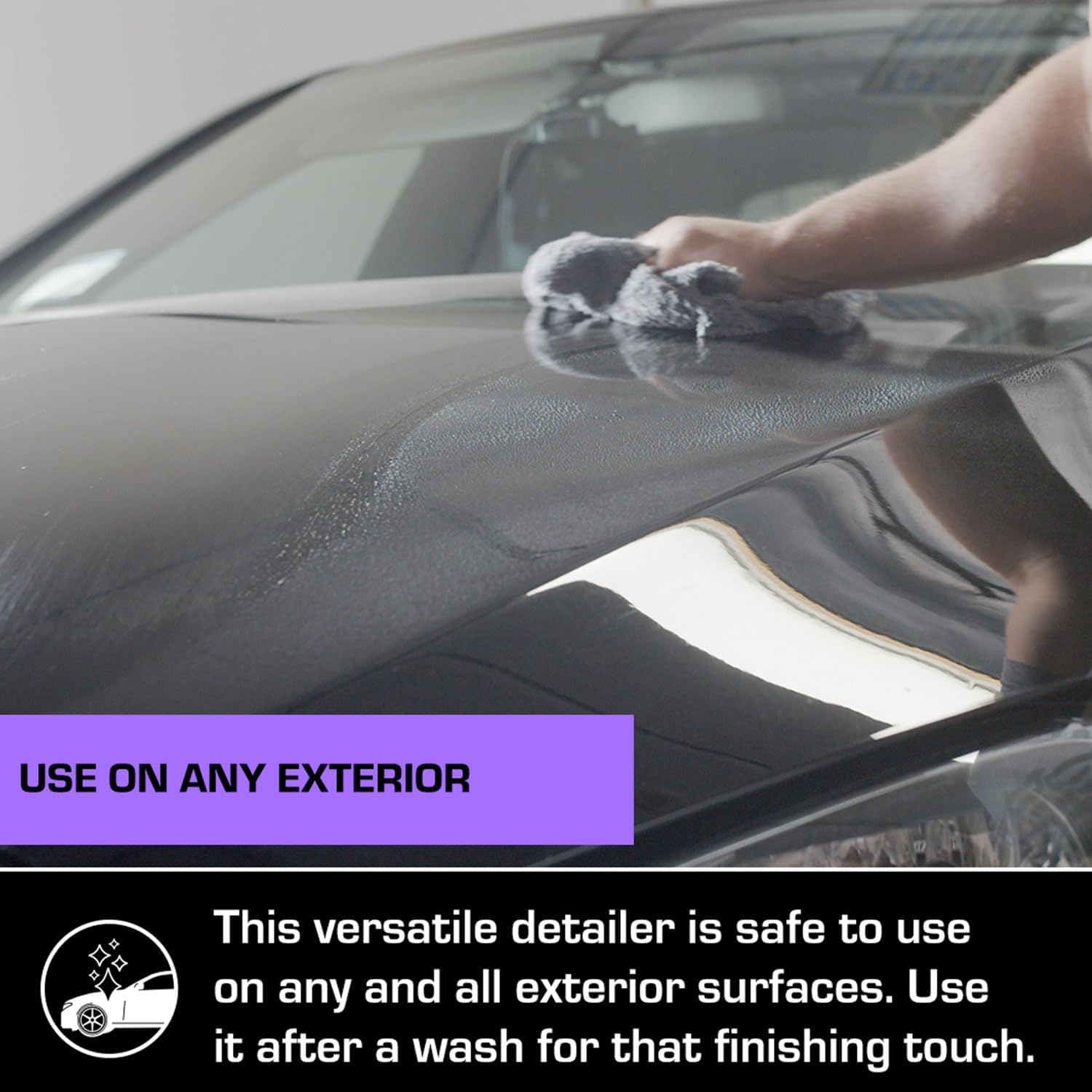 Ethos finish shine used as clay lube showing smooth clay glide benefit