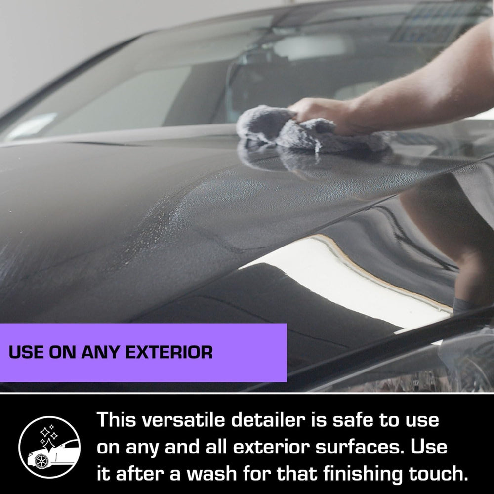 Ethos finish shine used as clay lube showing smooth clay glide benefit