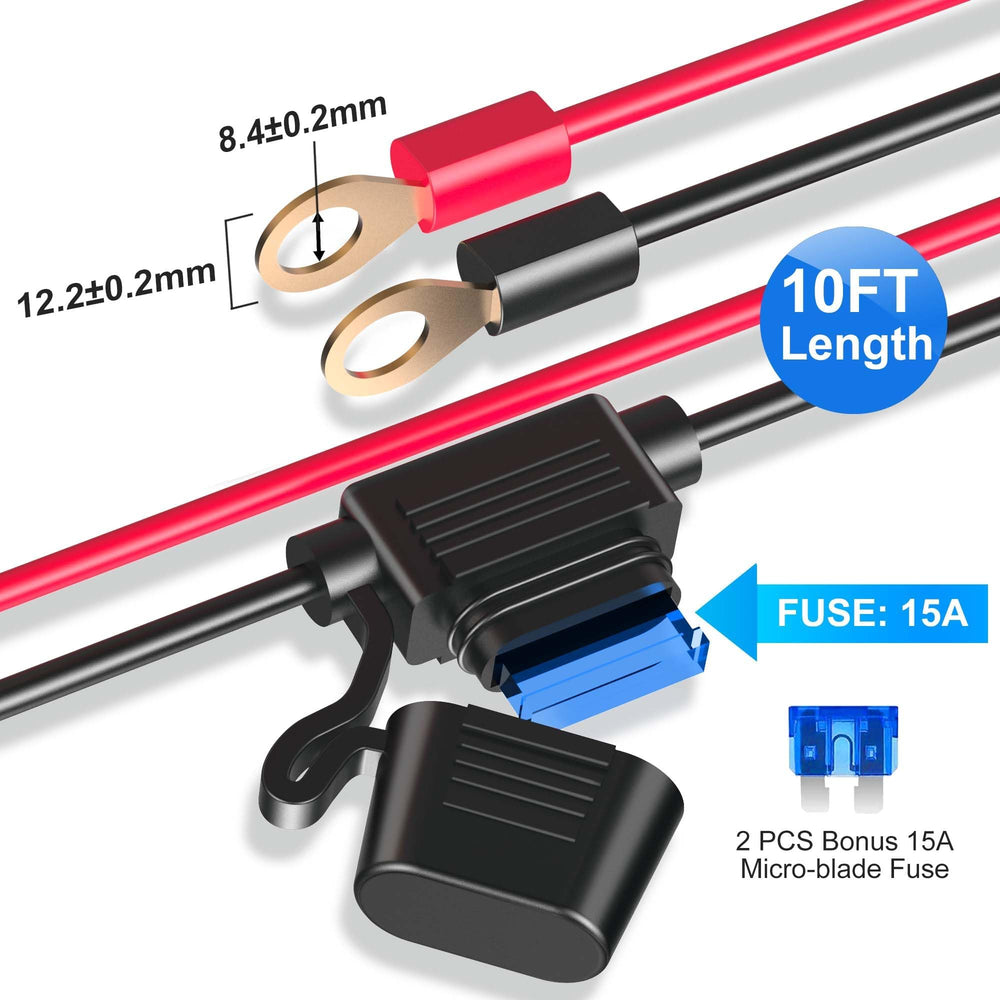 EUGIZMO close-up LED voltage display for instant battery monitoring