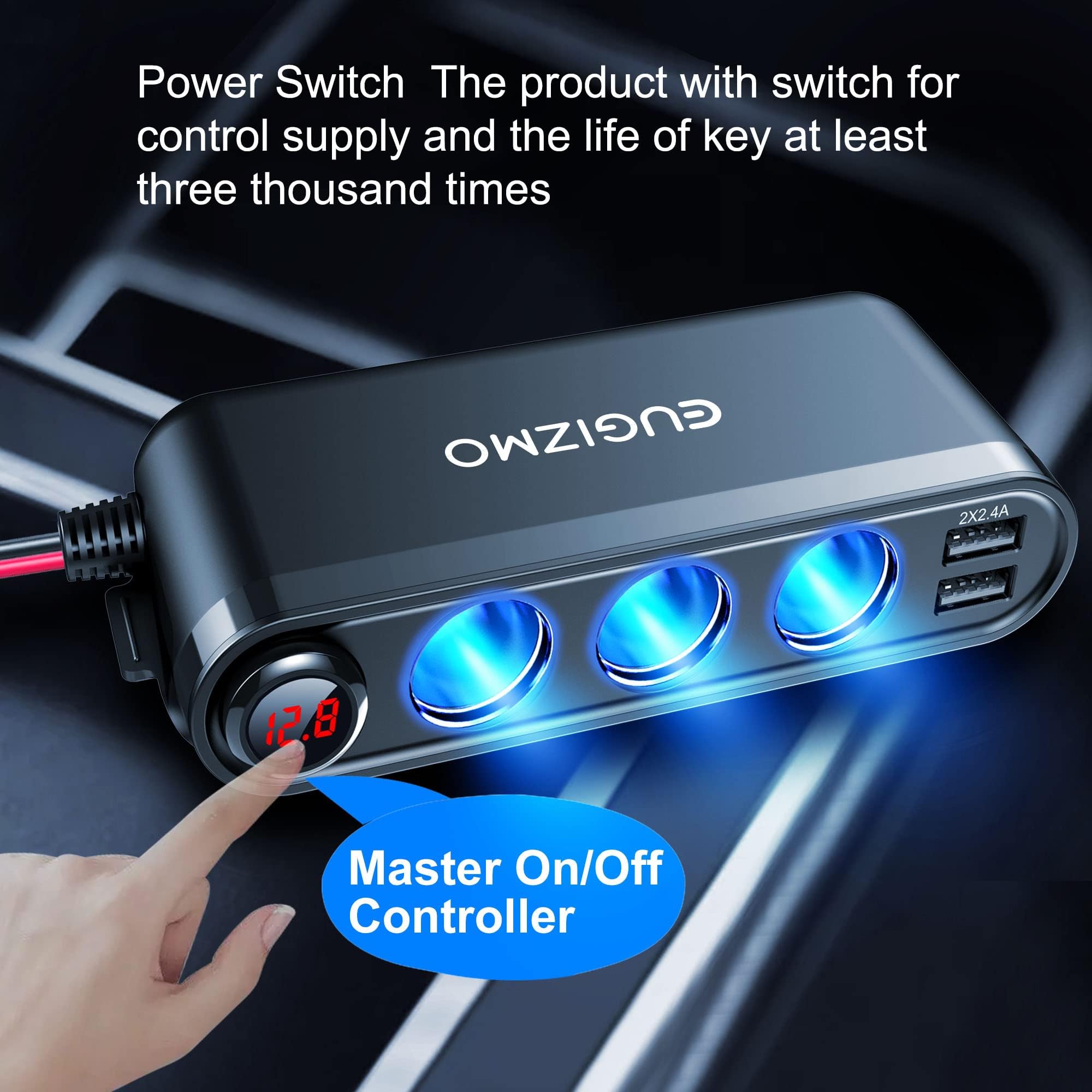 EUGIZMO side view with master switch for easy power control