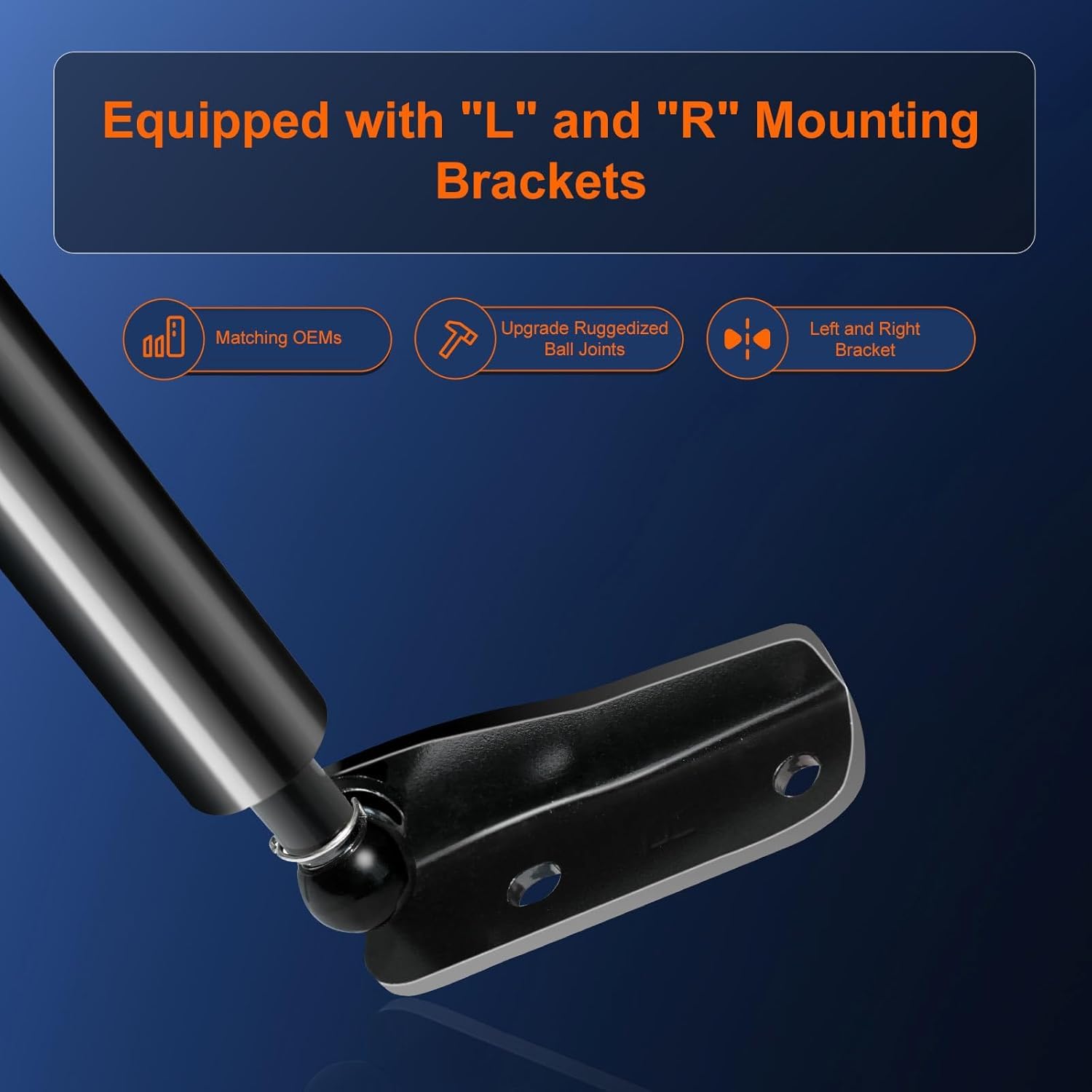Euplokeer strut beside ruler showing 22.87 inch extended length for accurate fit verification