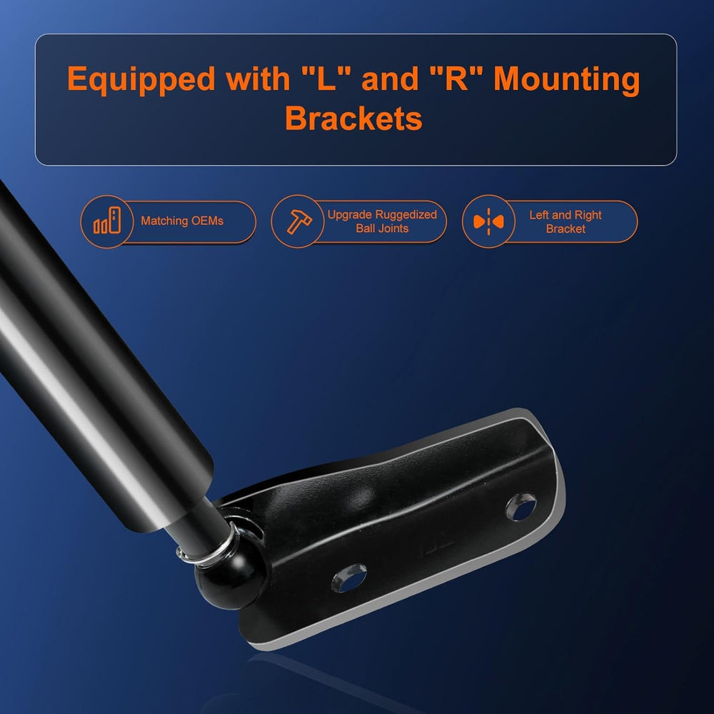 Euplokeer strut beside ruler showing 22.87 inch extended length for accurate fit verification