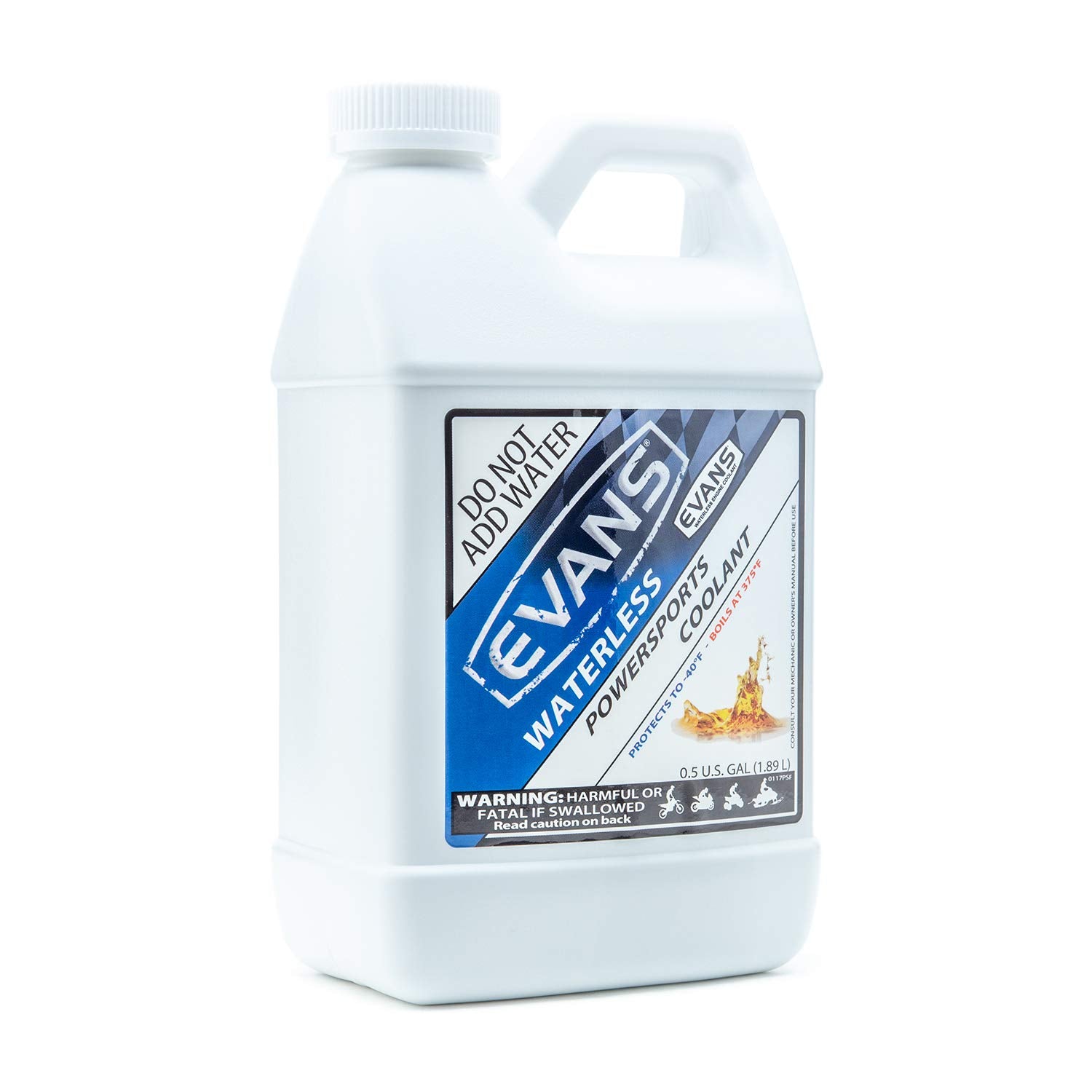 EVANS coolant used on a race bike highlighting reliability under stress