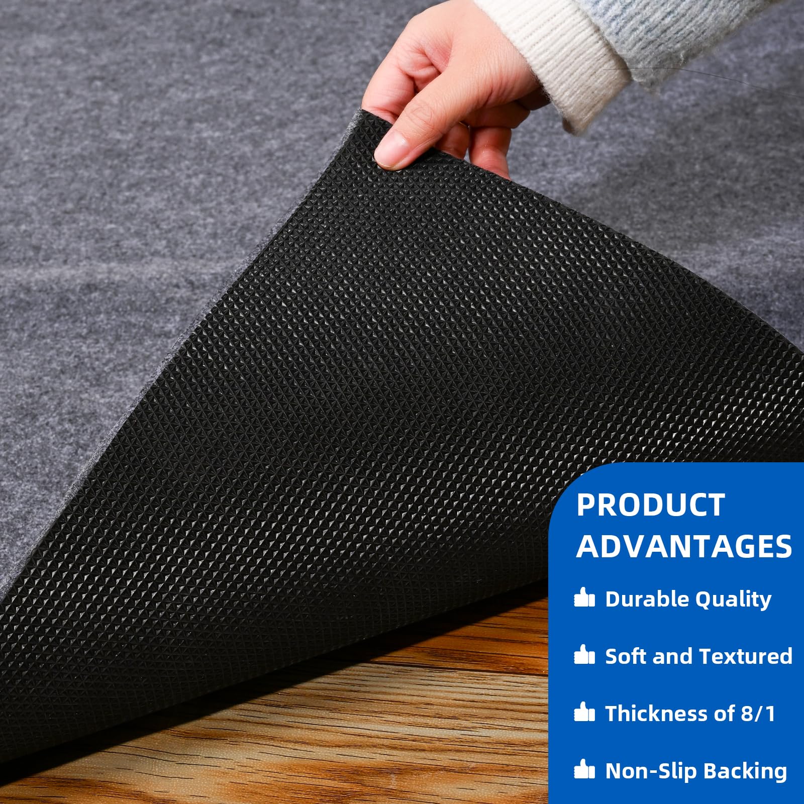 Evercomfy absorbent felt top close-up capturing oil and dirt efficiently