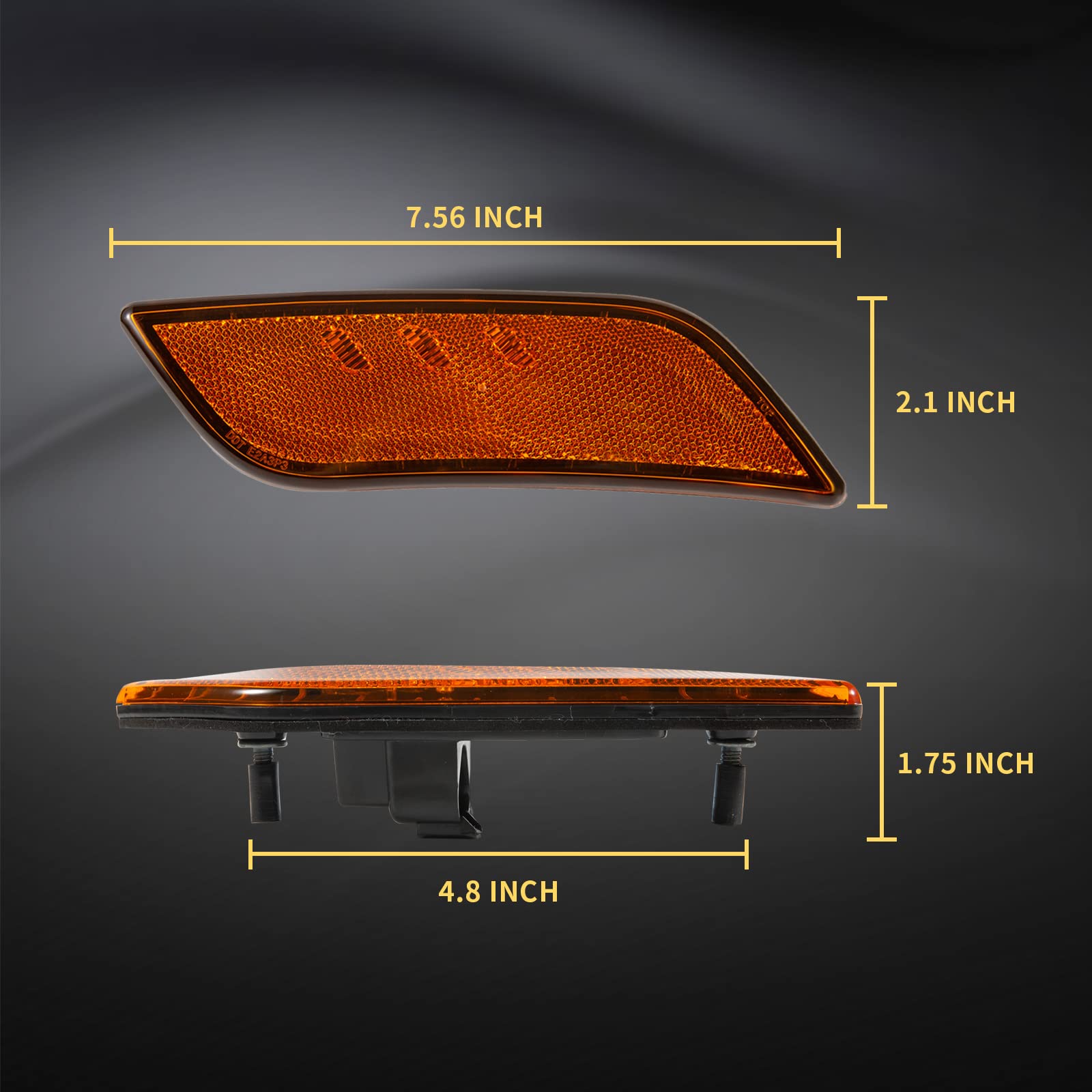 EVERESTHD installed on Peterbilt fender showing correct fit and enhanced side visibility