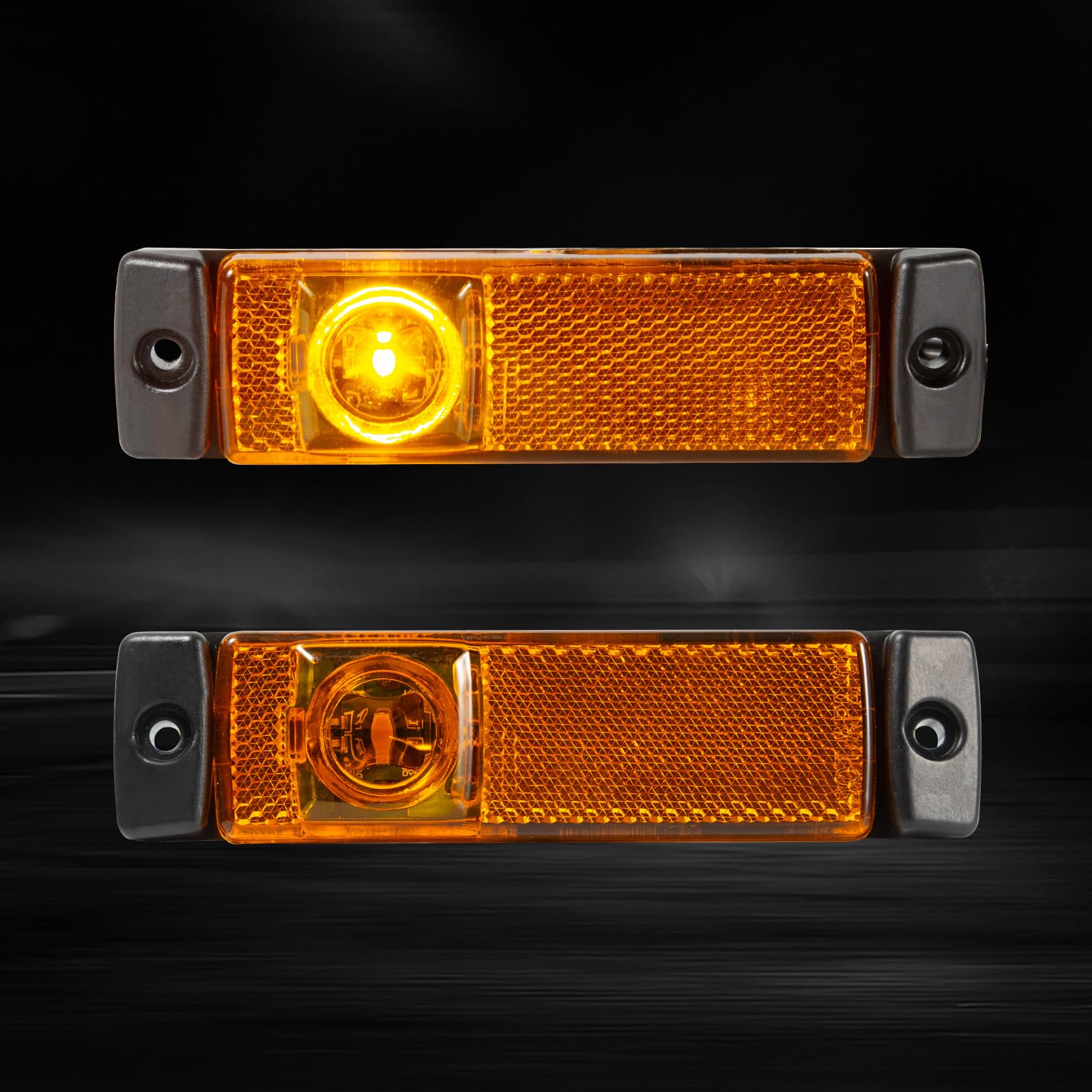 EVERESTHD installed at night on highway demonstrating enhanced side visibility