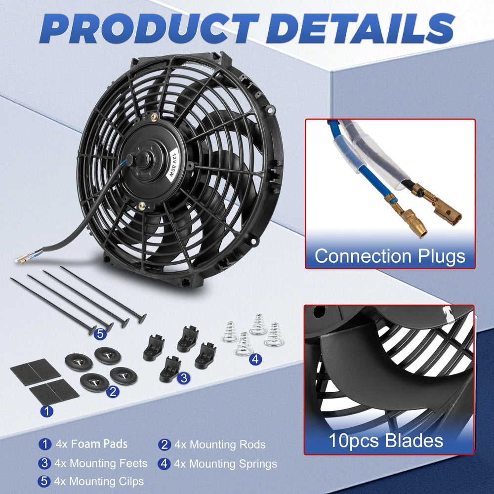 EVERESTWAY close-up of 10 curved blades for higher airflow efficiency