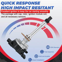 EVERESTWAY distributor side profile showing mounting flange for accurate fitment benefit