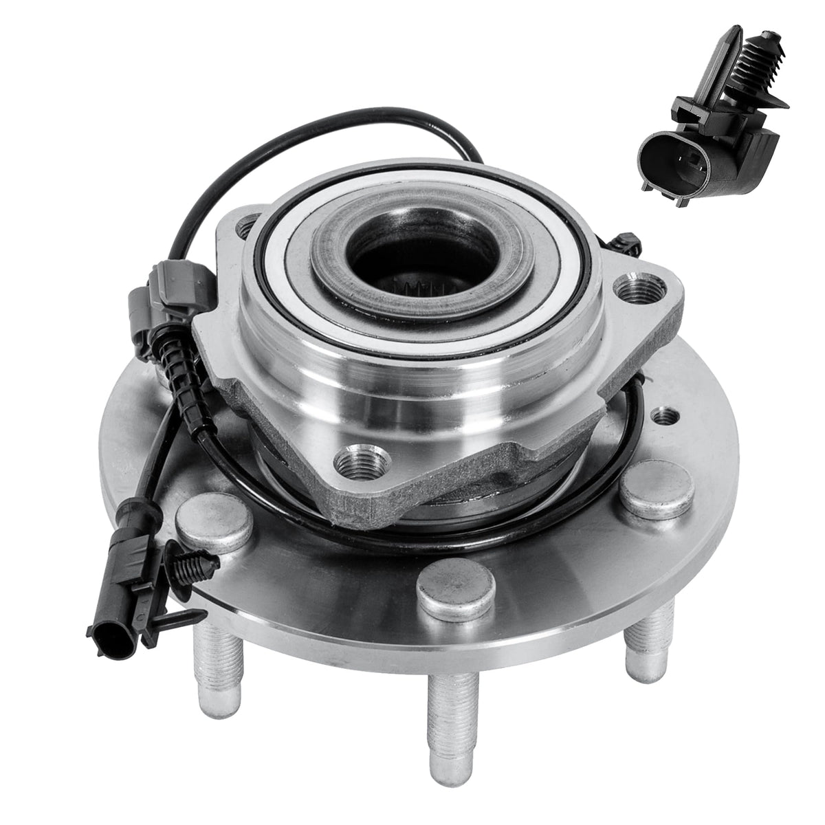 EVERESTWAY front hub assembly front view showing mounting flange and studs for easy fit