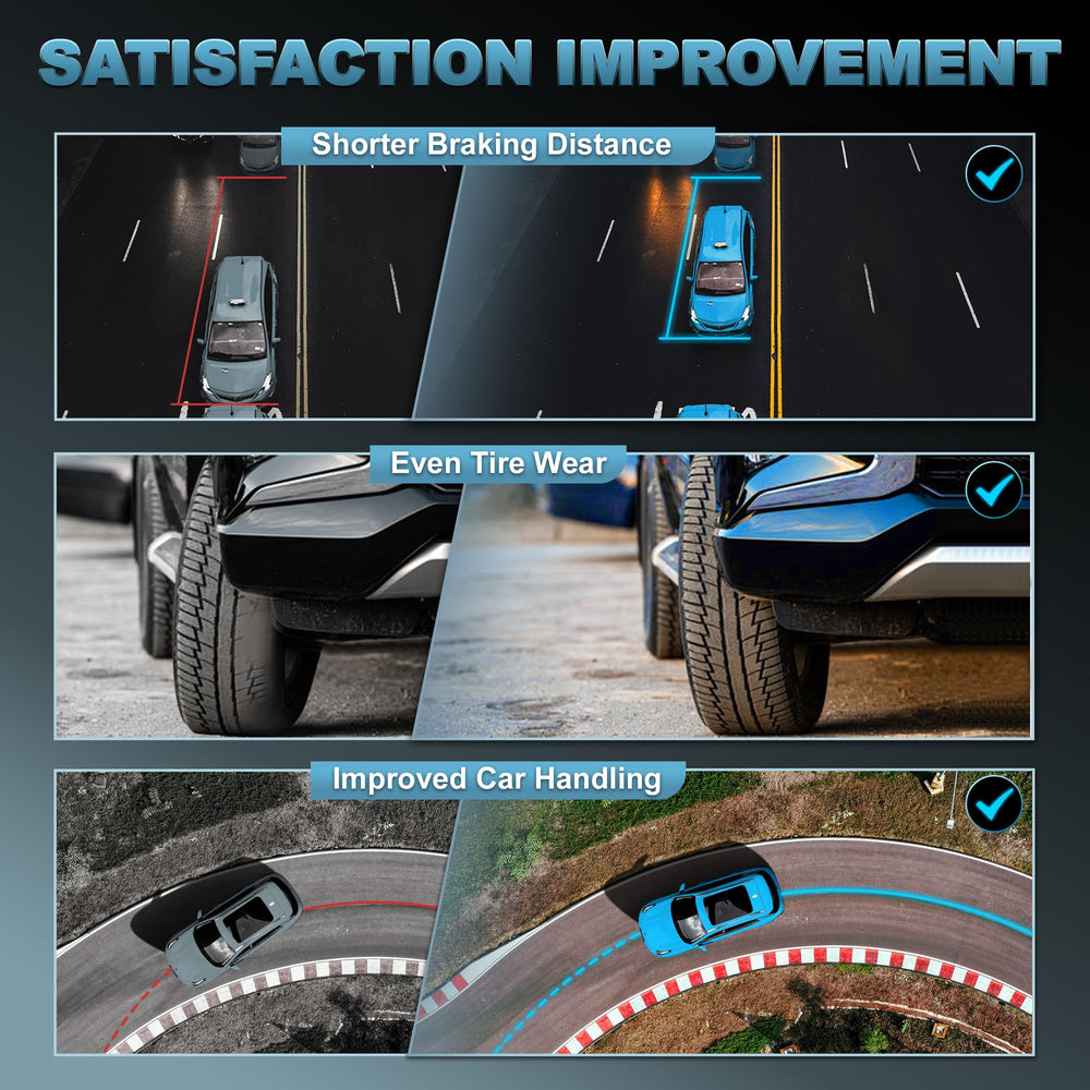 EVERESTWAY car driving scene demonstrating improved handling and smoother daily ride